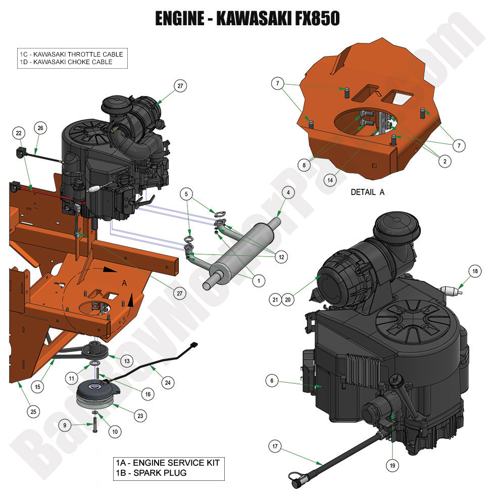 3435 - Bad Boy Mower Parts Lookup > 2024 > Rebel & Rebel X > Engine - Kawasaki FX850